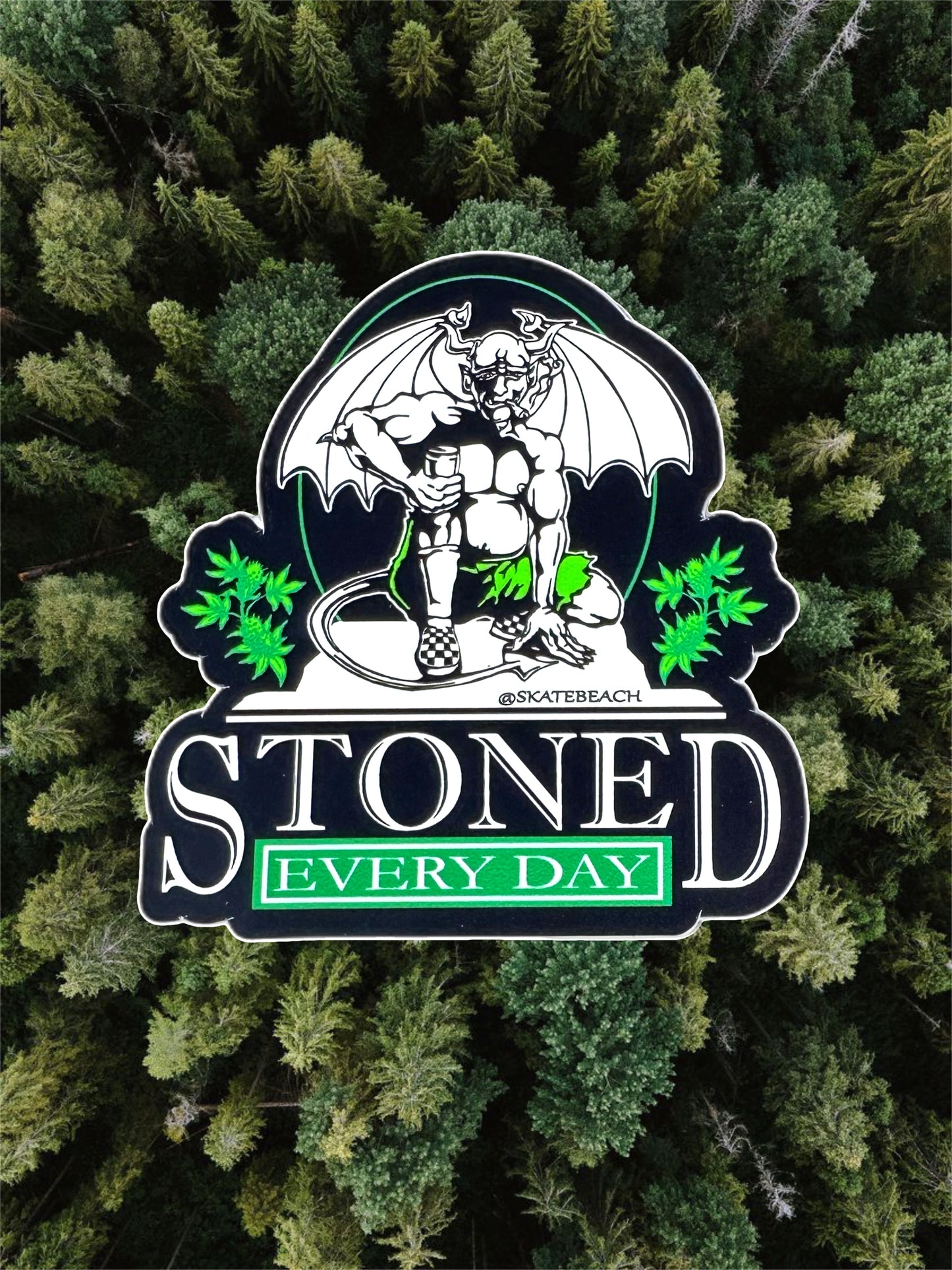 STONED EVERYDAY STICKER